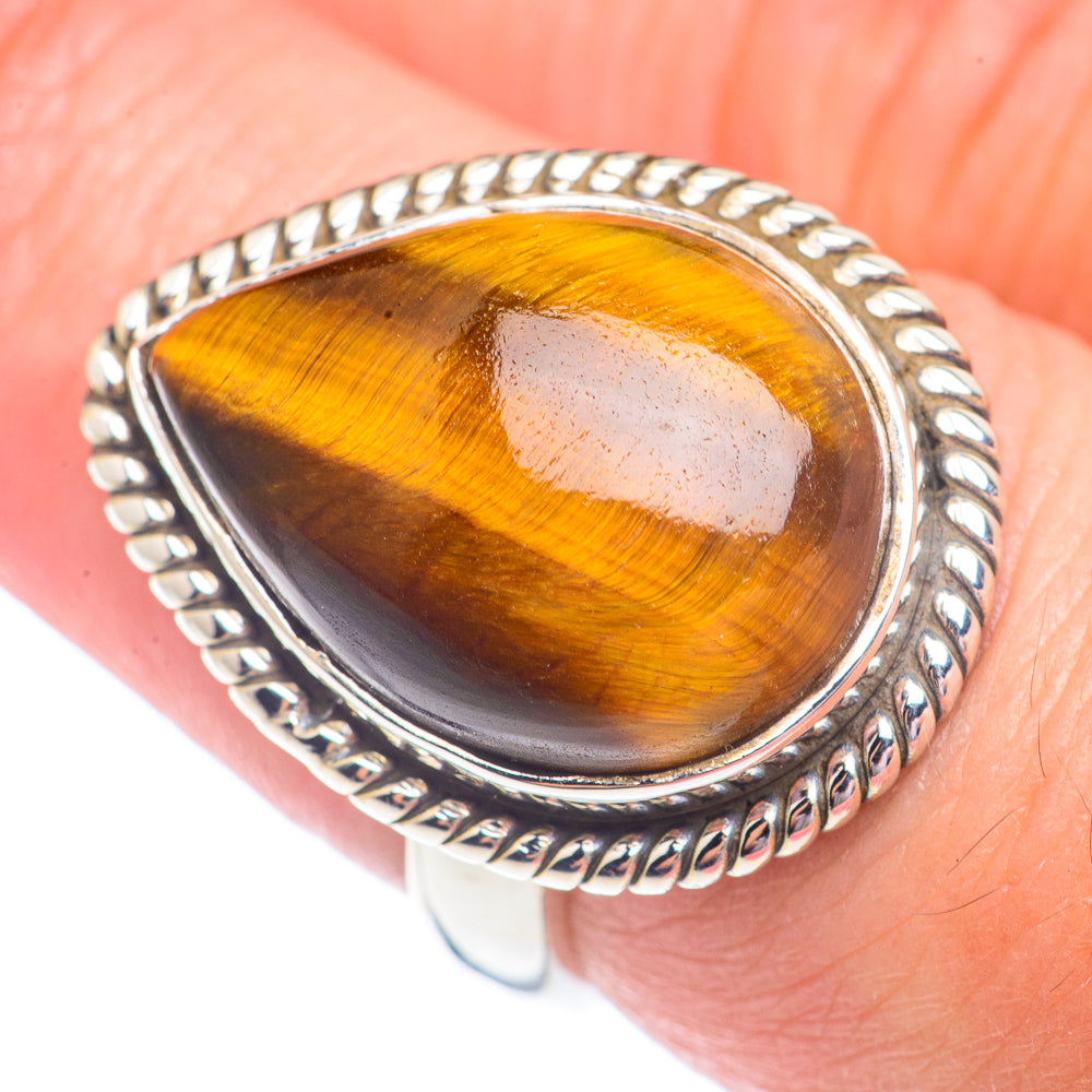 Tiger Eye Rings handcrafted by Ana Silver Co - RING71312