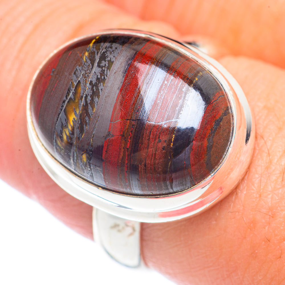 Red Tiger Iron Rings handcrafted by Ana Silver Co - RING71313