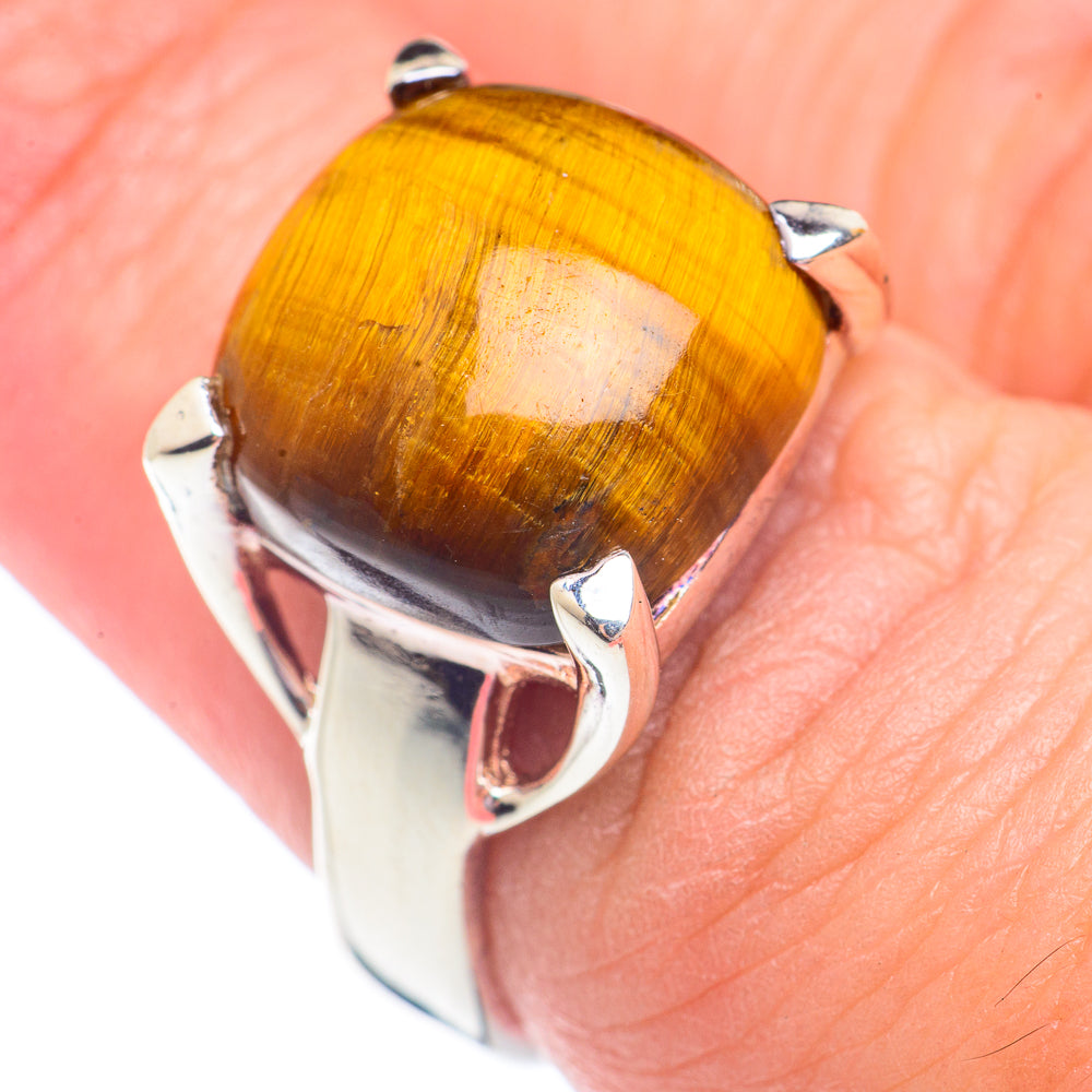 Tiger Eye Rings handcrafted by Ana Silver Co - RING71314