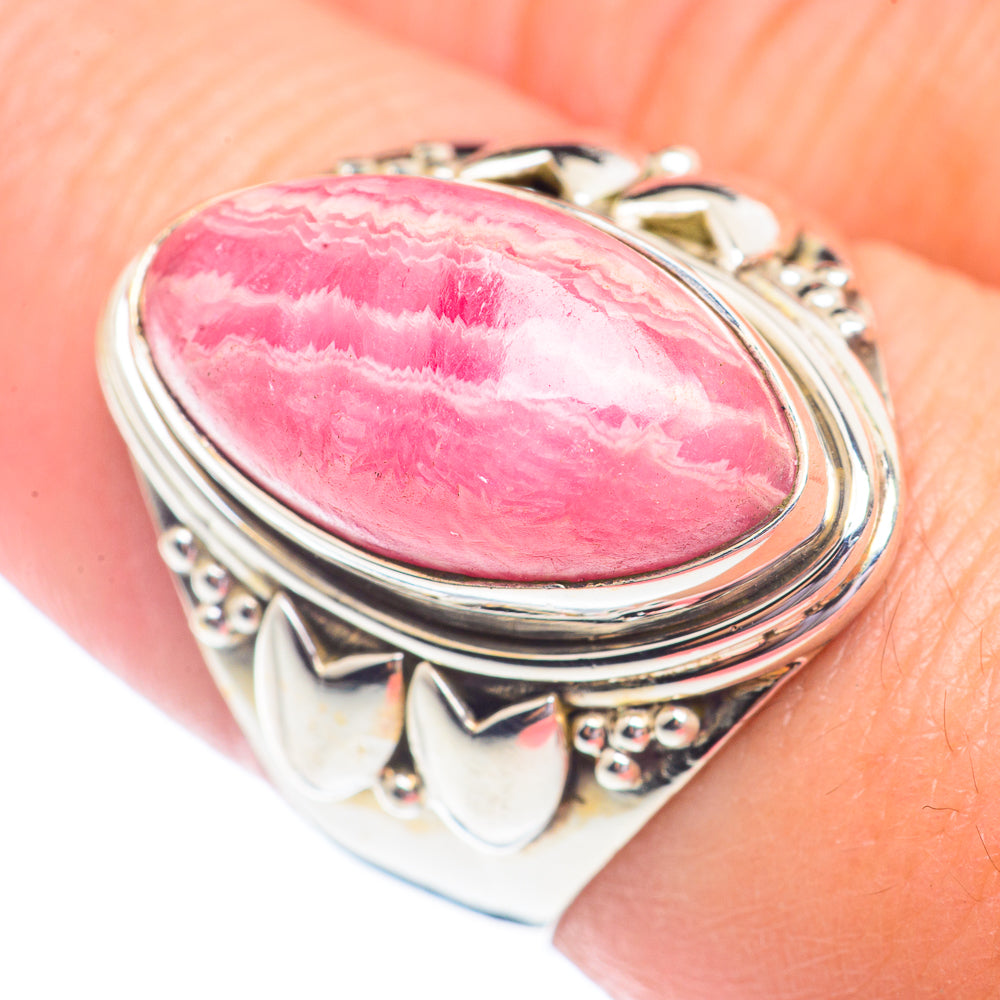 Rhodochrosite Rings handcrafted by Ana Silver Co - RING71320