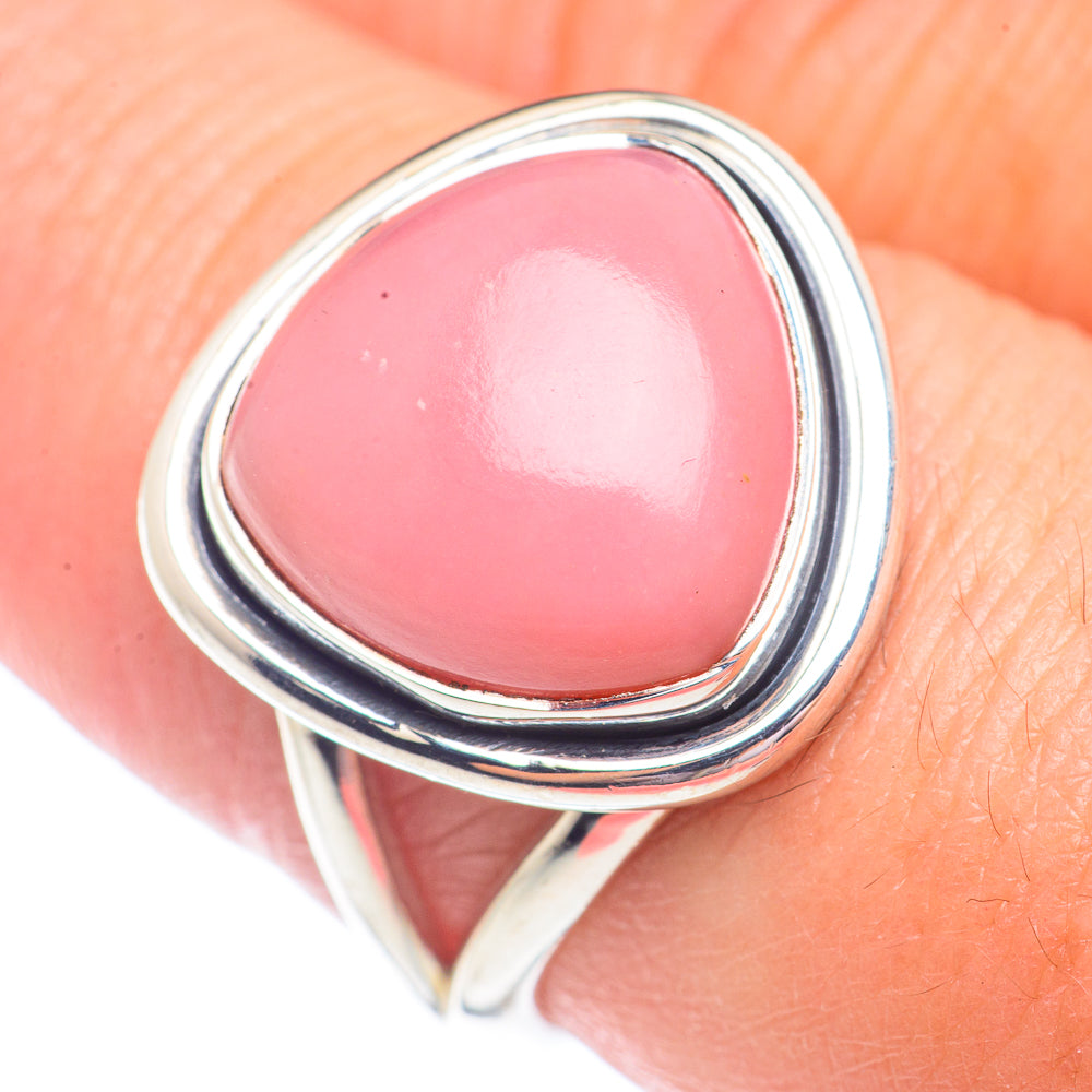 Pink Opal Rings handcrafted by Ana Silver Co - RING71321