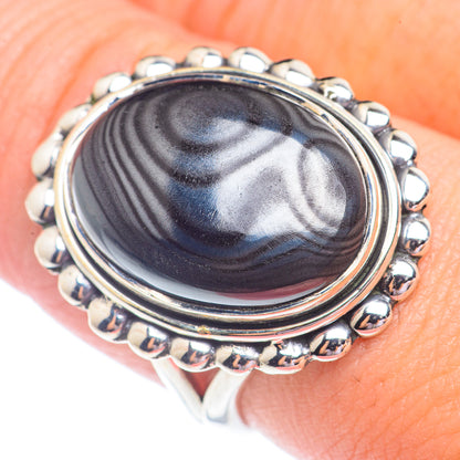 Psilomelane Rings handcrafted by Ana Silver Co - RING71327