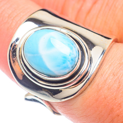 Larimar Rings handcrafted by Ana Silver Co - RING71341
