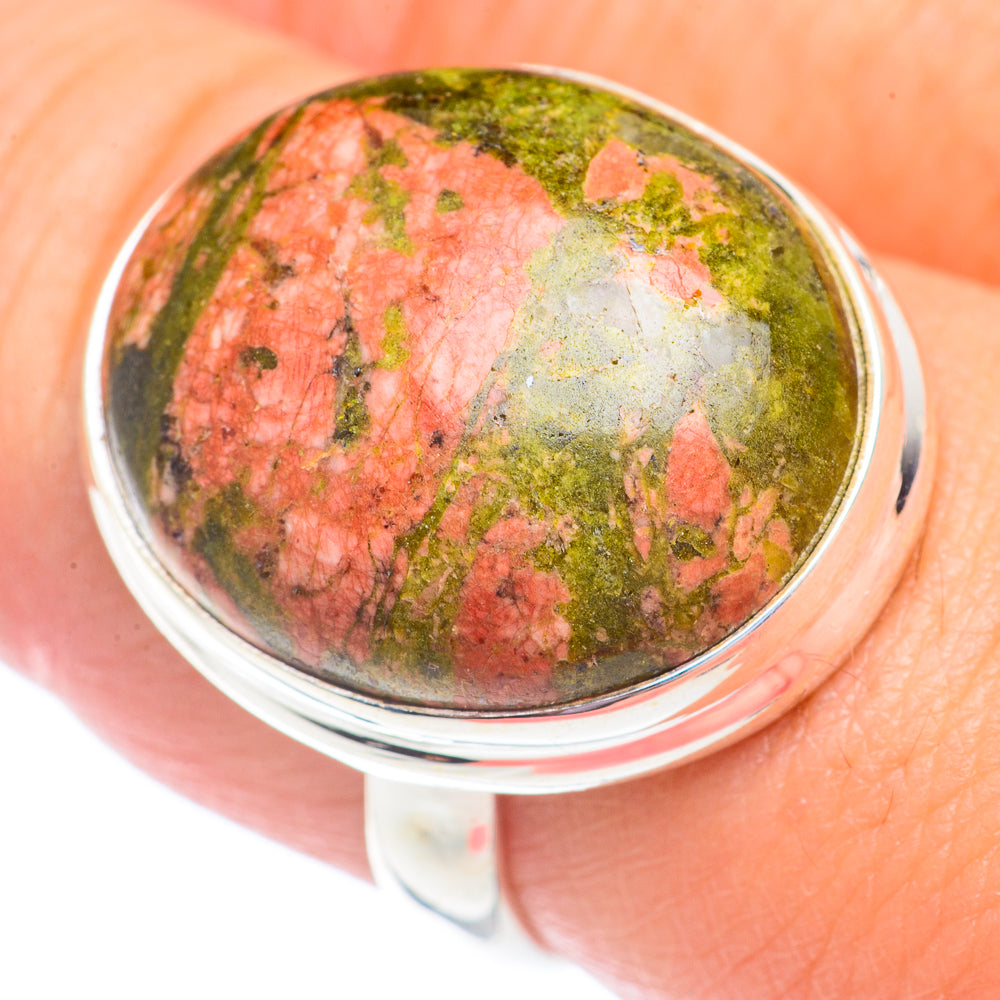 Unakite Rings handcrafted by Ana Silver Co - RING71347