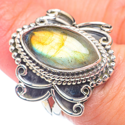 Labradorite Rings handcrafted by Ana Silver Co - RING71348
