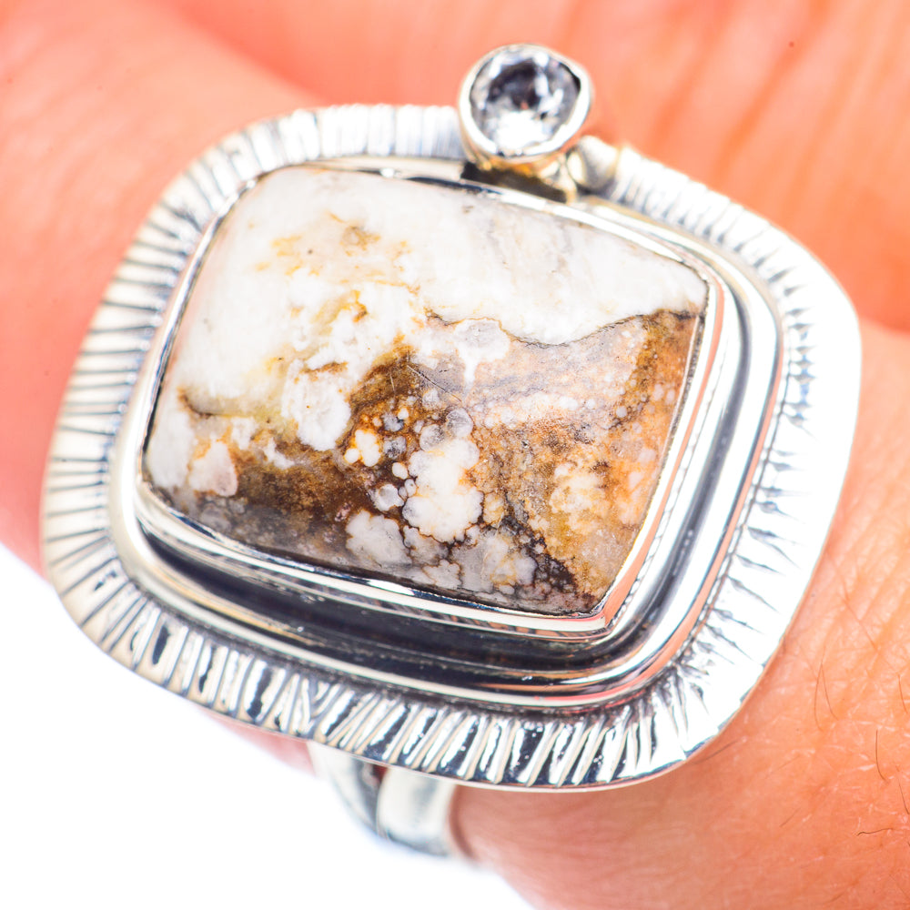 Brecciated Mookaite Rings handcrafted by Ana Silver Co - RING71350