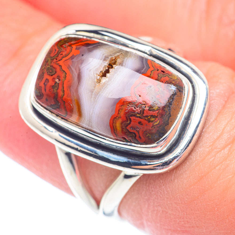 Moroccan Agate Rings handcrafted by Ana Silver Co - RING71352