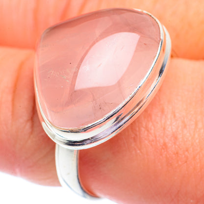 Rose Quartz Rings handcrafted by Ana Silver Co - RING71355