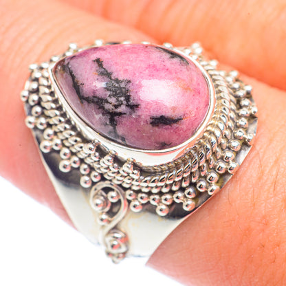 Rhodonite Rings handcrafted by Ana Silver Co - RING71358