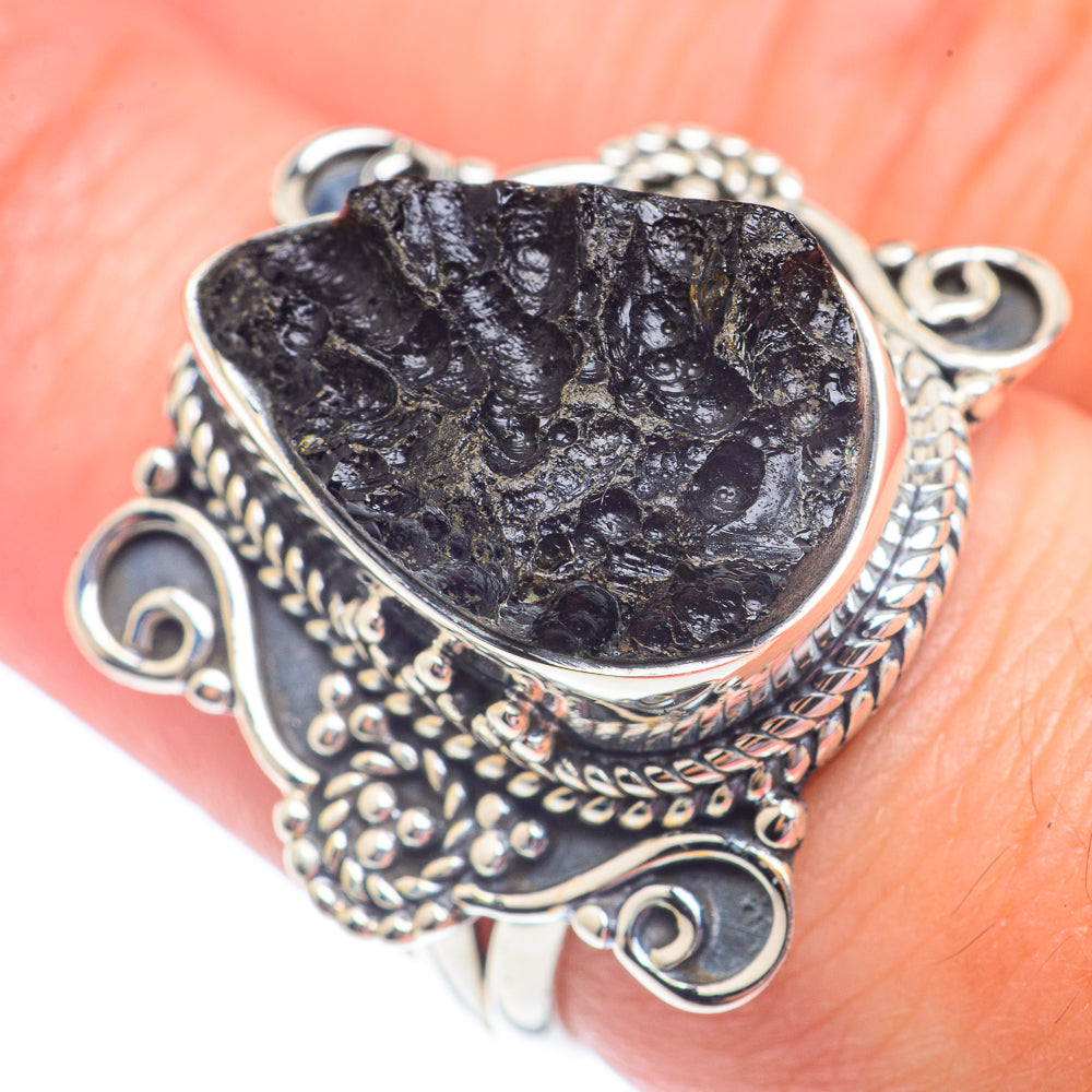 Tektite Rings handcrafted by Ana Silver Co - RING71363