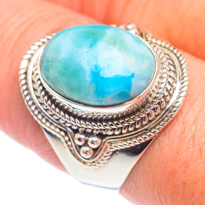 Larimar Rings handcrafted by Ana Silver Co - RING71373