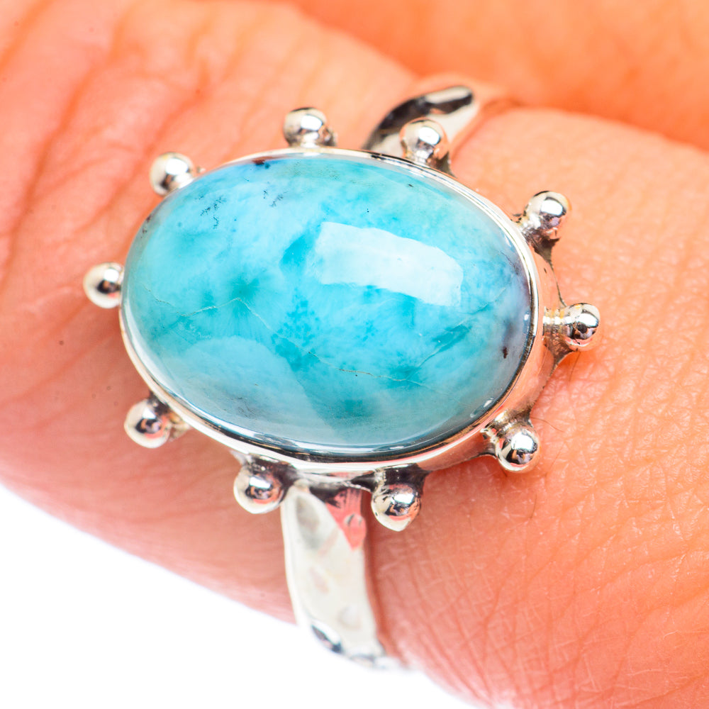 Larimar Rings handcrafted by Ana Silver Co - RING71377