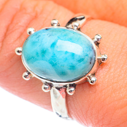 Larimar Rings handcrafted by Ana Silver Co - RING71377