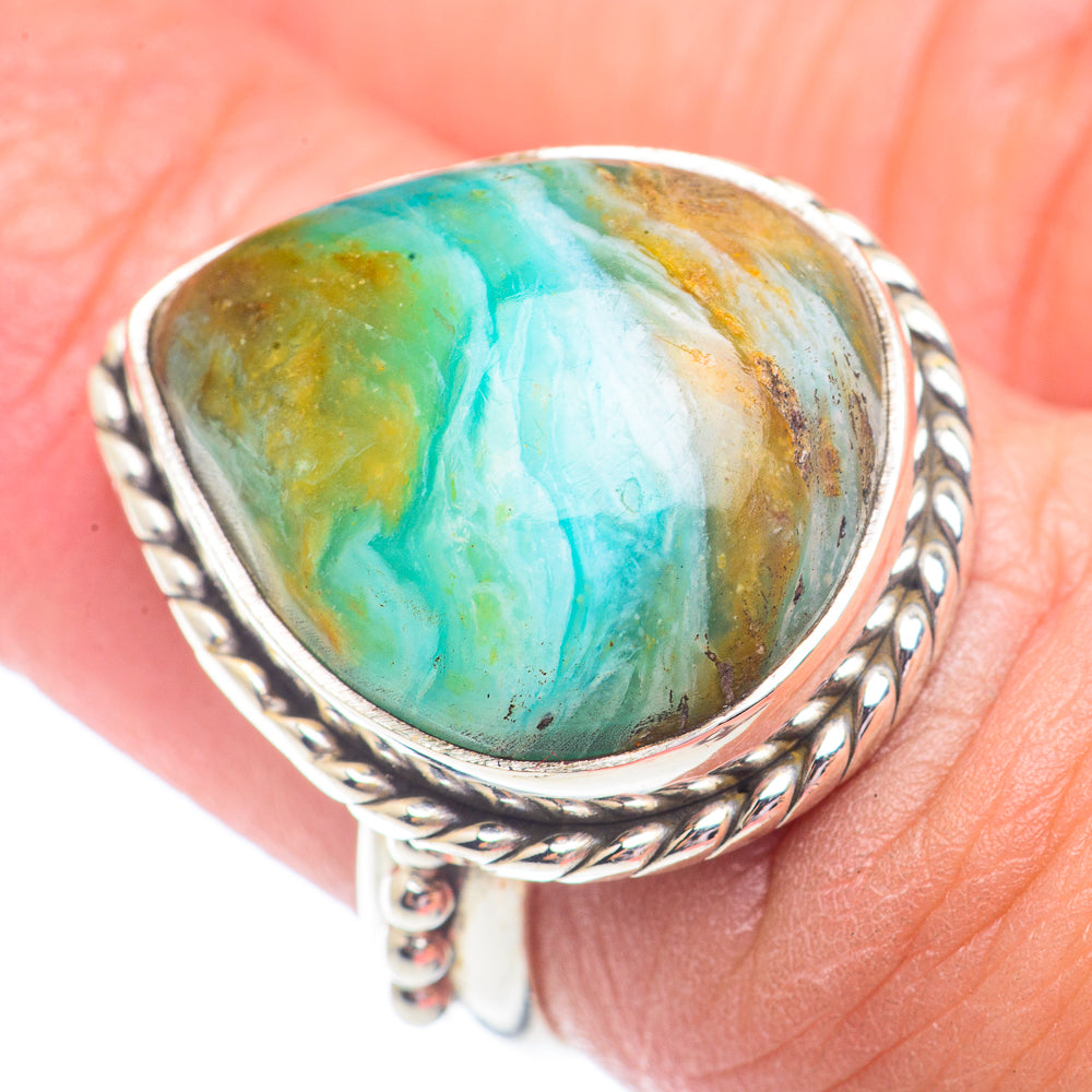 Peruvian Opal Rings handcrafted by Ana Silver Co - RING71378