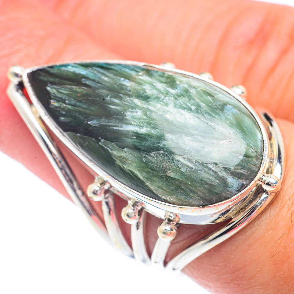 Seraphinite Rings handcrafted by Ana Silver Co - RING71384