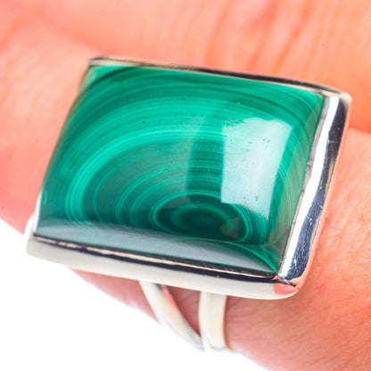 Malachite Rings handcrafted by Ana Silver Co - RING71385