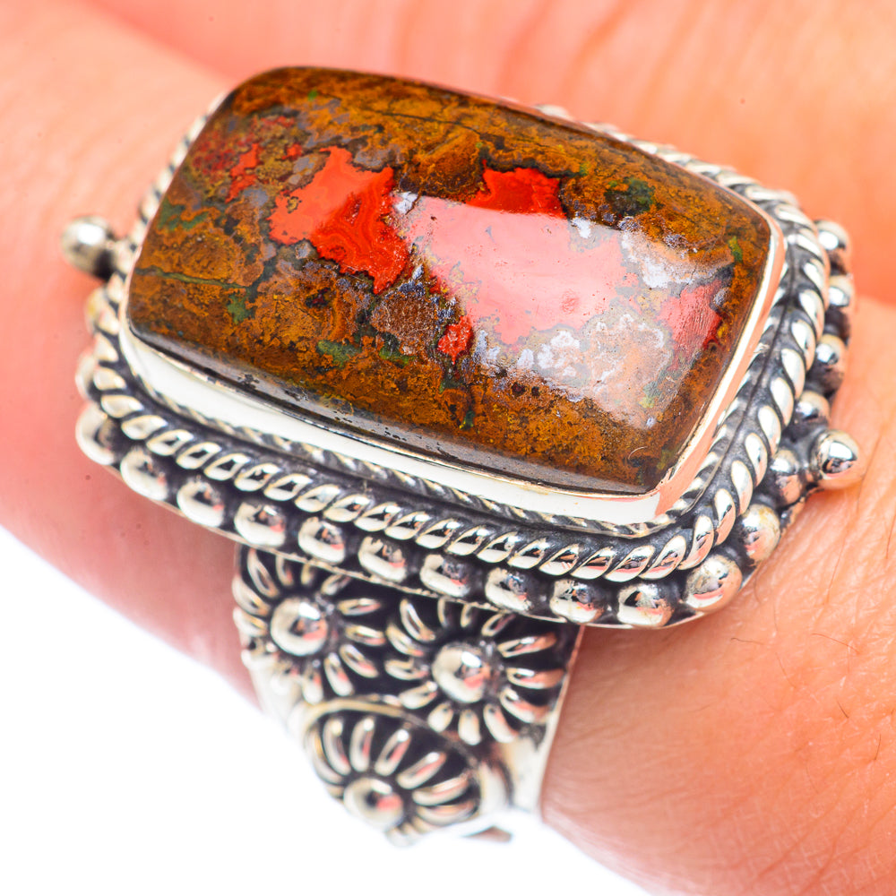 Moroccan Agate Rings handcrafted by Ana Silver Co - RING71391