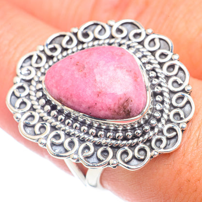 Rhodonite Rings handcrafted by Ana Silver Co - RING71397
