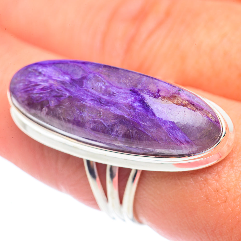 Charoite Rings handcrafted by Ana Silver Co - RING71400