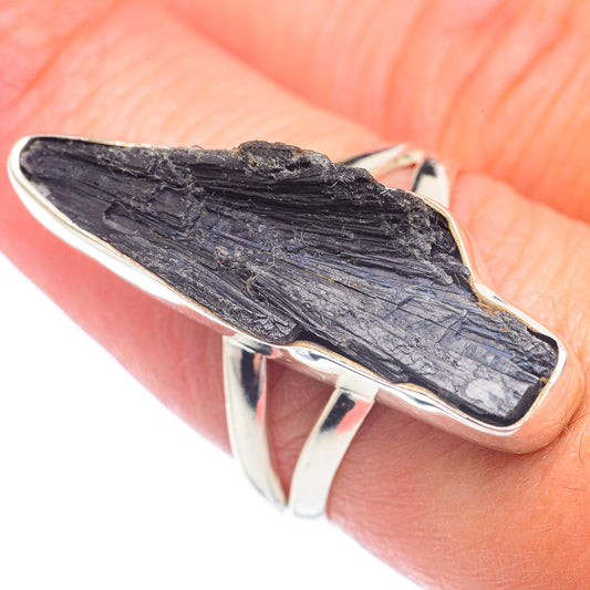 Black Tourmaline Rings handcrafted by Ana Silver Co - RING71403