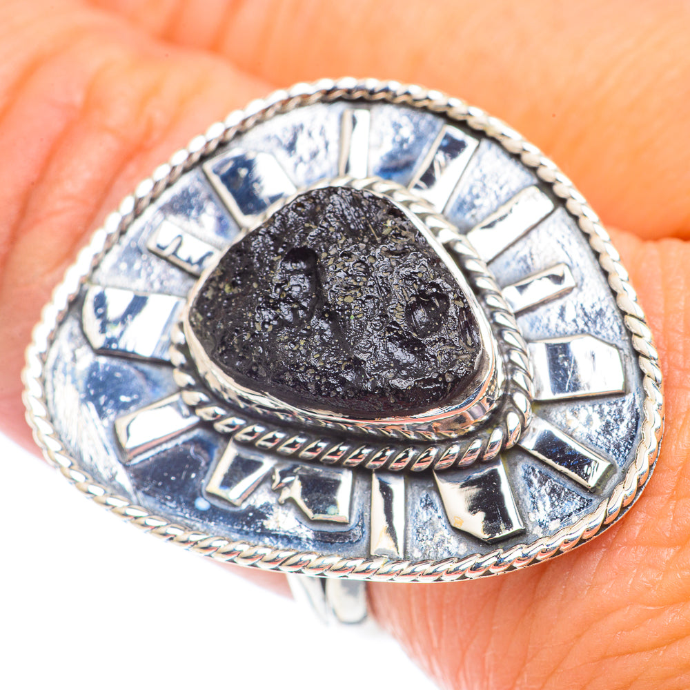 Black Tourmaline Rings handcrafted by Ana Silver Co - RING71404