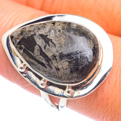 Chrysanthemum Stone Rings handcrafted by Ana Silver Co - RING71405