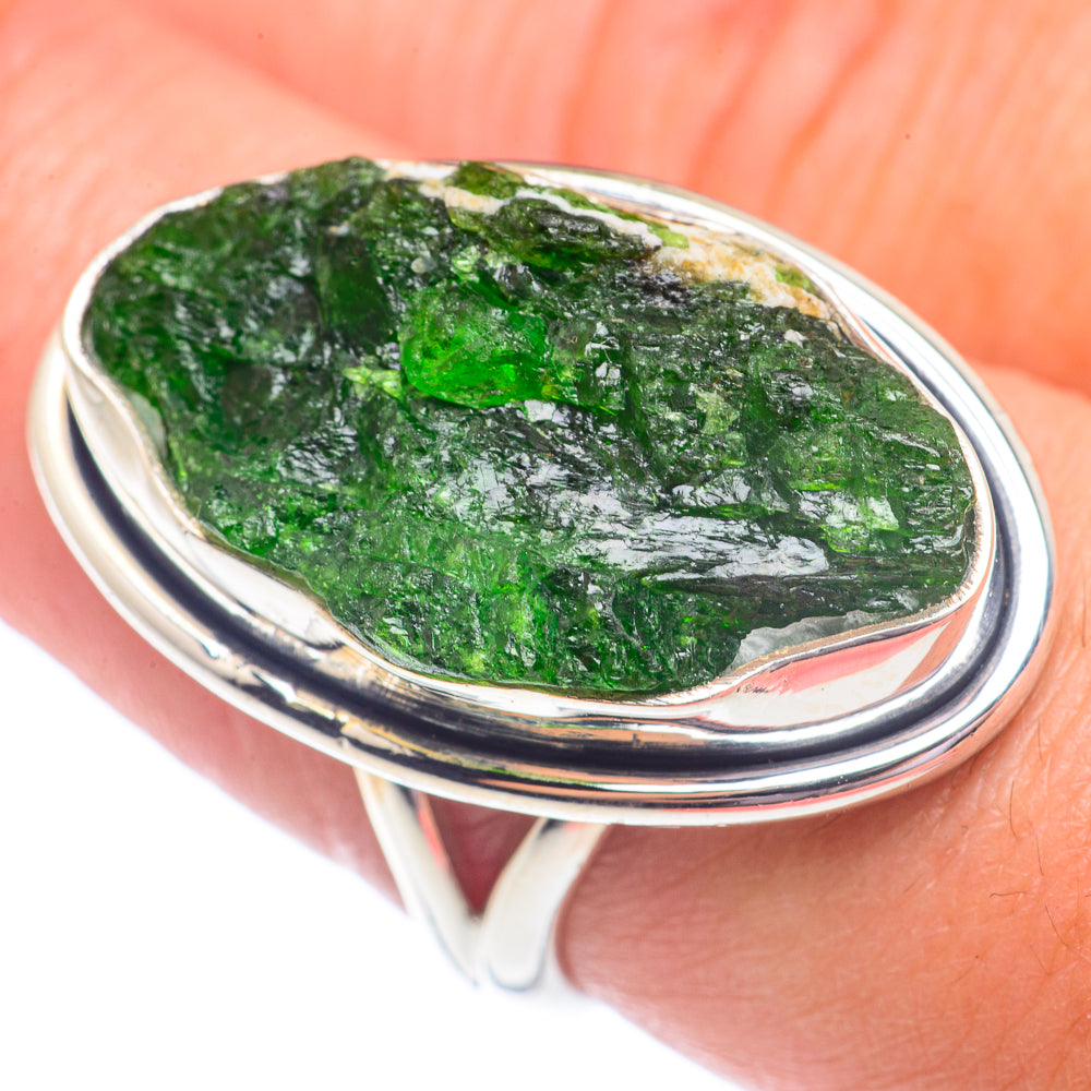 Green Tourmaline Rings handcrafted by Ana Silver Co - RING71427