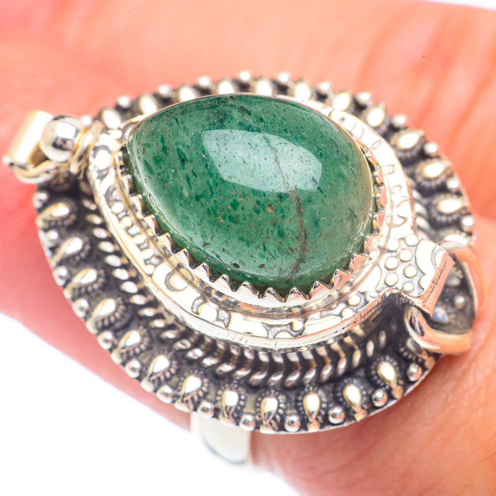 Green Aventurine Rings handcrafted by Ana Silver Co - RING71428