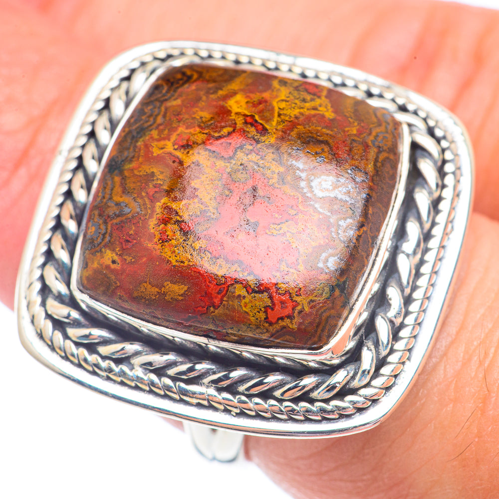 Moroccan Agate Rings handcrafted by Ana Silver Co - RING71433
