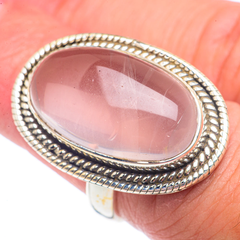 Rose Quartz Rings handcrafted by Ana Silver Co - RING71441