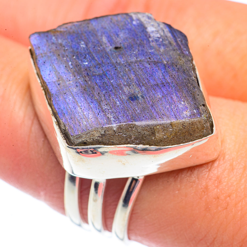 Labradorite Rings handcrafted by Ana Silver Co - RING71445