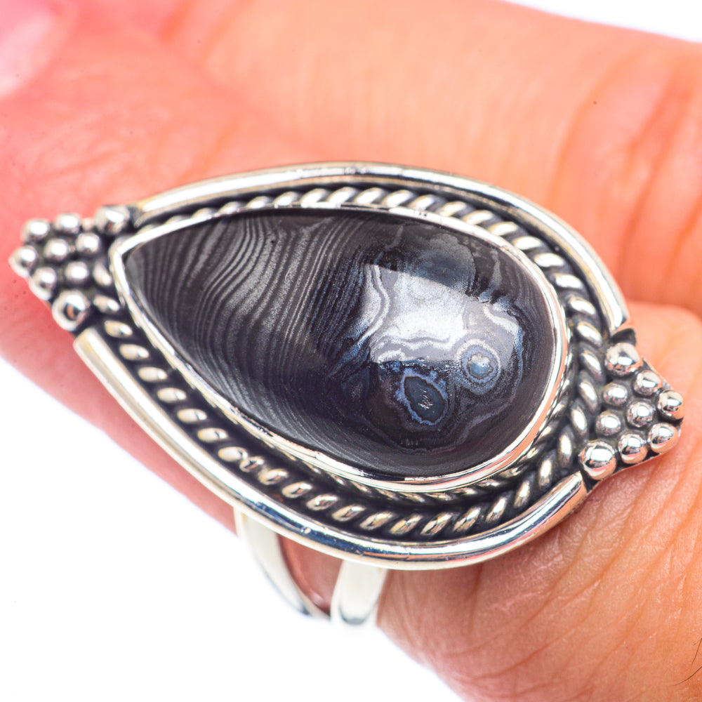 Psilomelane Rings handcrafted by Ana Silver Co - RING71447