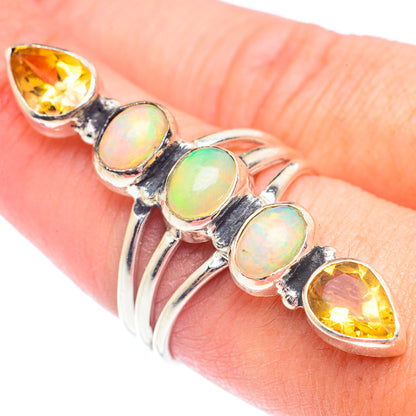 Ethiopian Opal Rings handcrafted by Ana Silver Co - RING71457