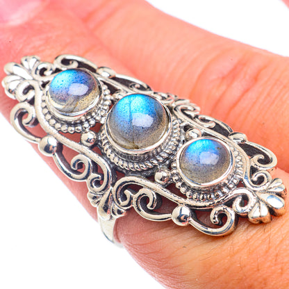 Labradorite Rings handcrafted by Ana Silver Co - RING71464