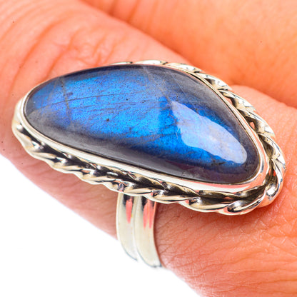 Labradorite Rings handcrafted by Ana Silver Co - RING71466