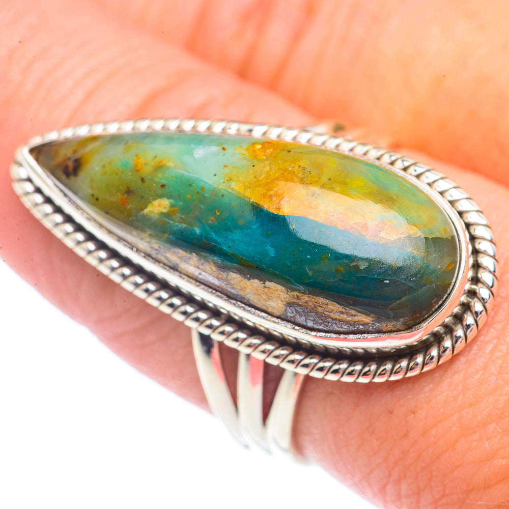 Peruvian Opal Rings handcrafted by Ana Silver Co - RING71467