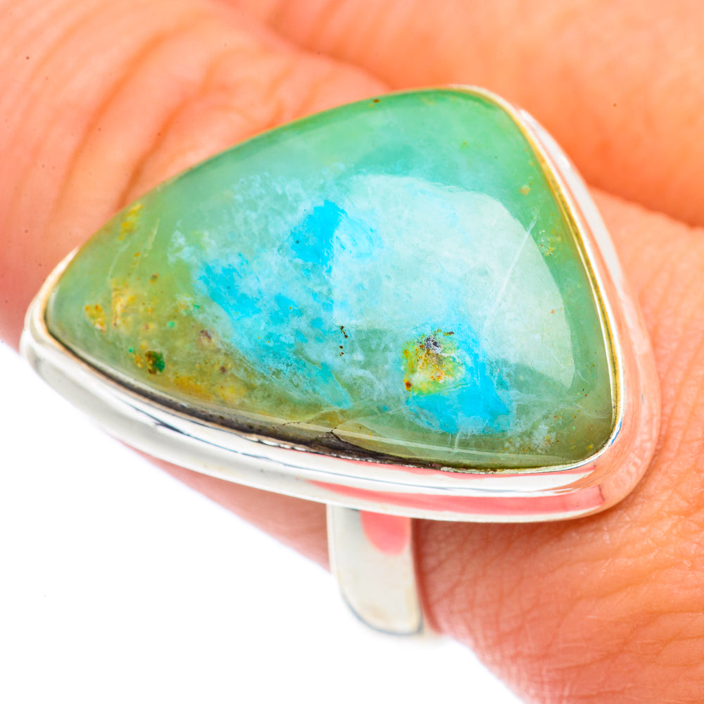 Chrysocolla Rings handcrafted by Ana Silver Co - RING71472