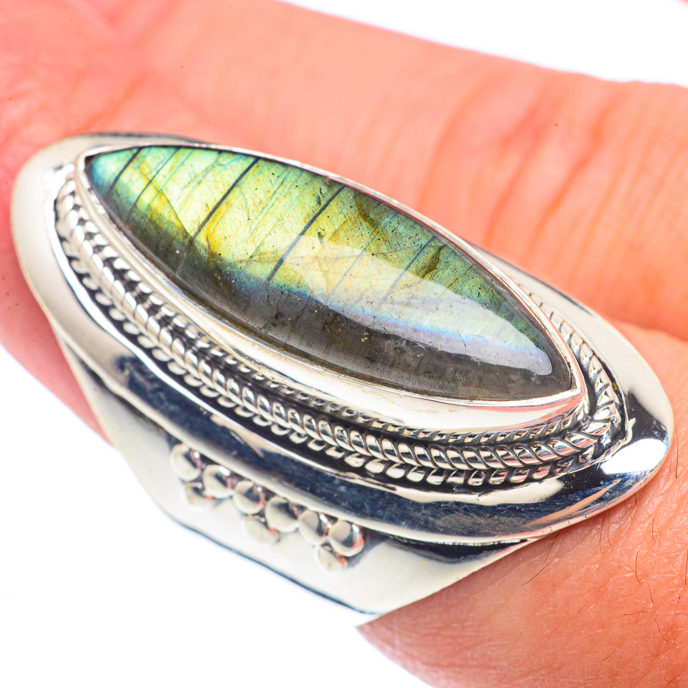 Labradorite Rings handcrafted by Ana Silver Co - RING71473