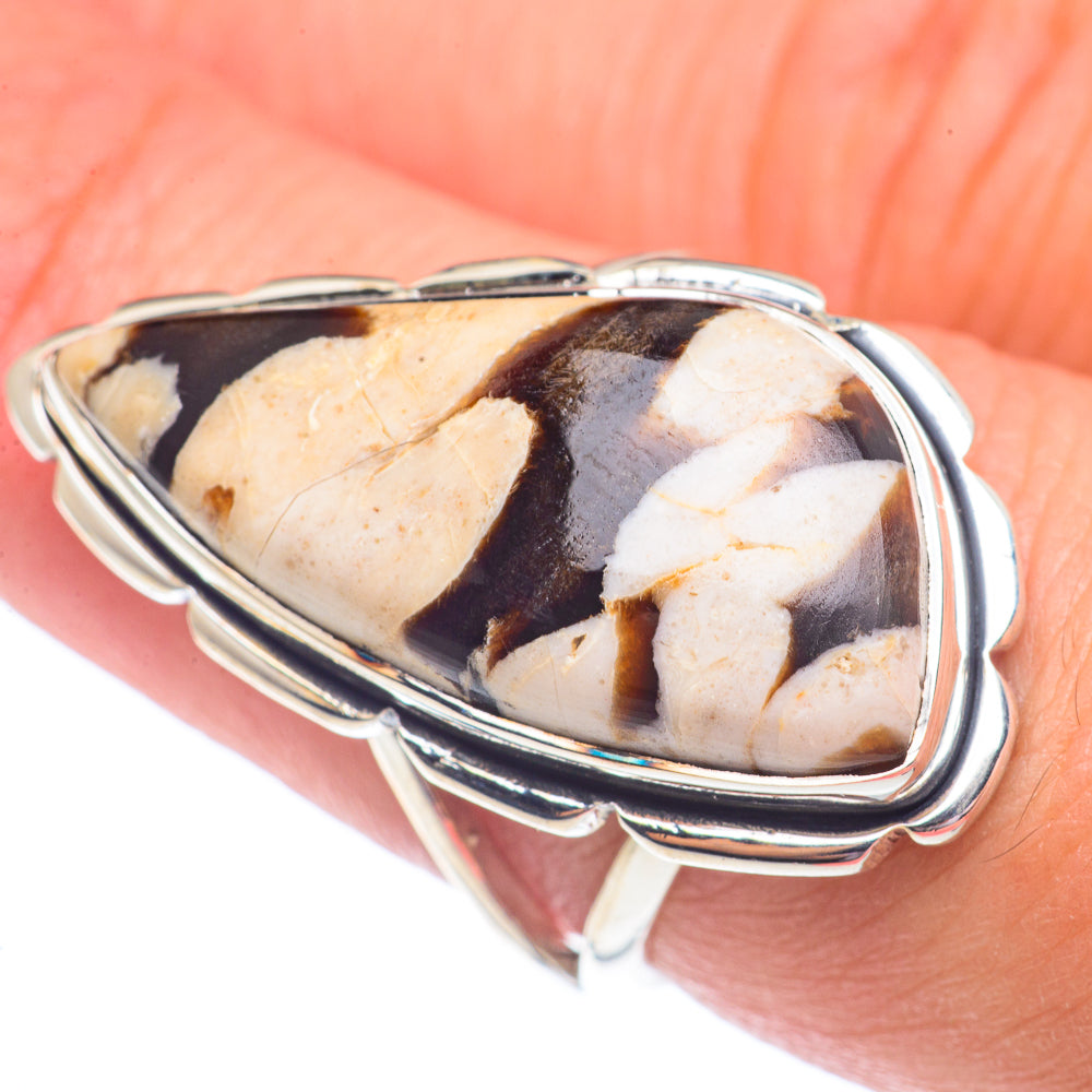 Peanut Wood Jasper Rings handcrafted by Ana Silver Co - RING71477