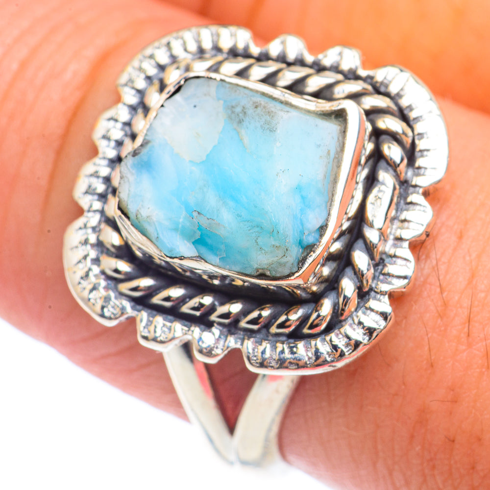 Larimar Rings handcrafted by Ana Silver Co - RING71492