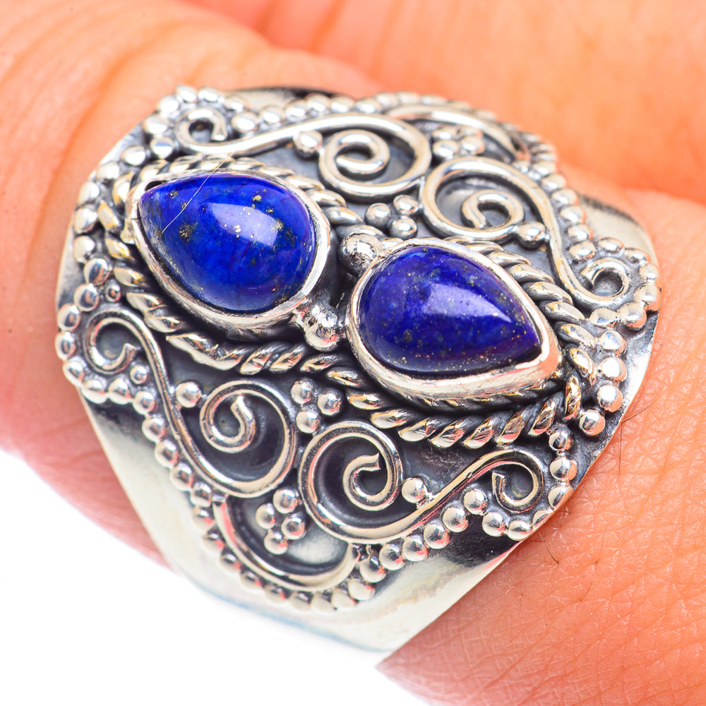 Lapis Lazuli Rings handcrafted by Ana Silver Co - RING71493