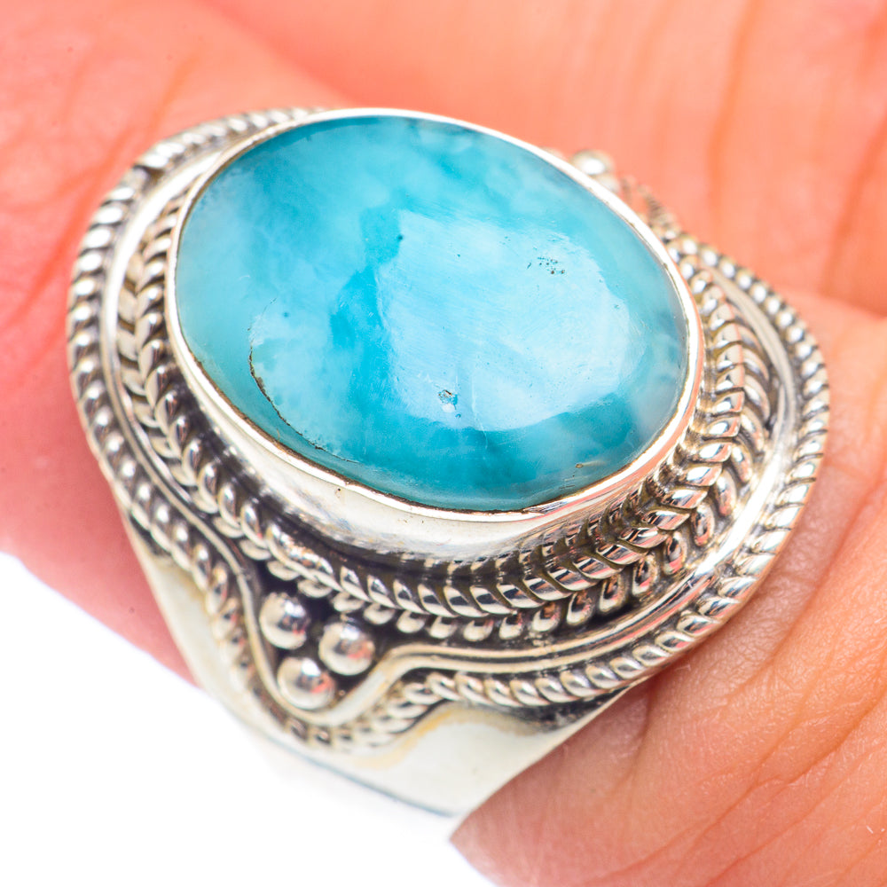 Larimar Rings handcrafted by Ana Silver Co - RING71494