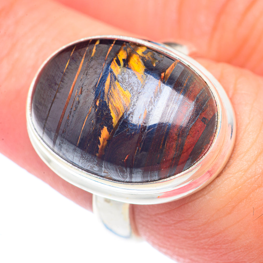 Red Tiger Iron Rings handcrafted by Ana Silver Co - RING71504