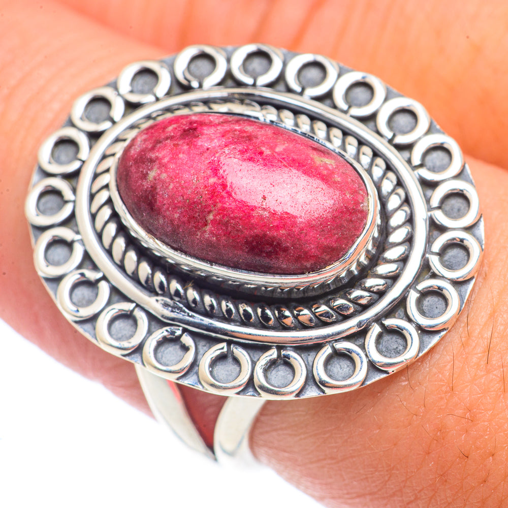 Thulite Rings handcrafted by Ana Silver Co - RING71509