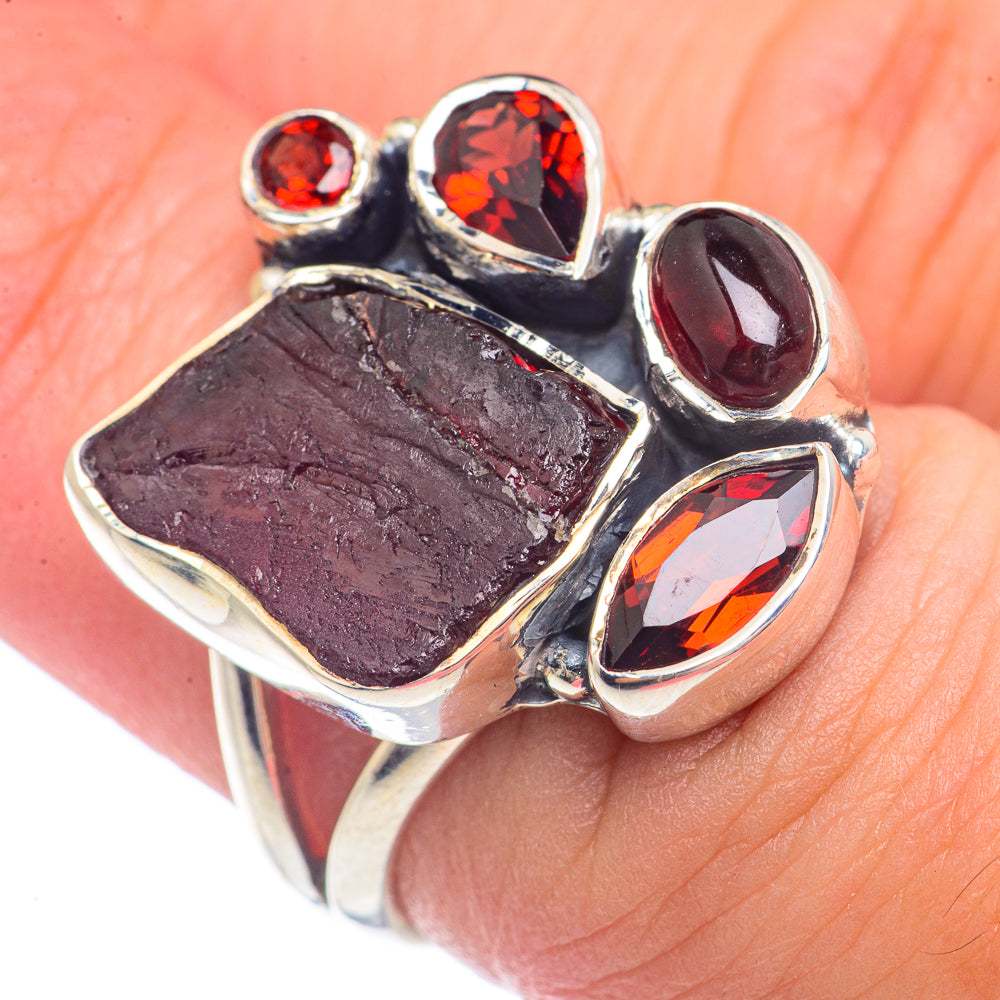 Garnet Rings handcrafted by Ana Silver Co - RING71512