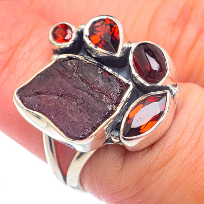 Garnet Rings handcrafted by Ana Silver Co - RING71512