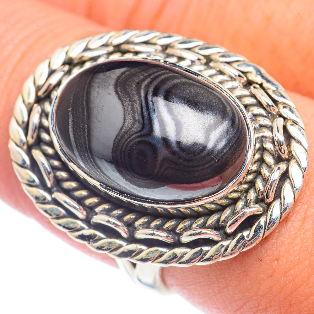 Psilomelane Rings handcrafted by Ana Silver Co - RING71519