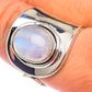Rainbow Moonstone Rings handcrafted by Ana Silver Co - RING71522