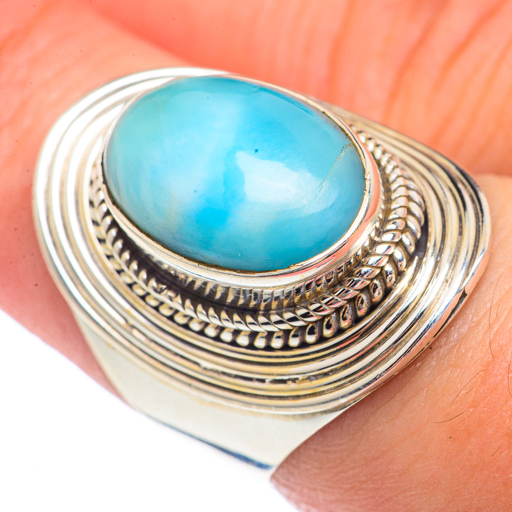 Larimar Rings handcrafted by Ana Silver Co - RING71531