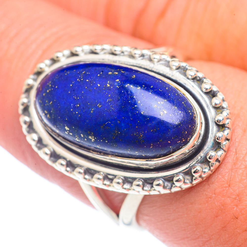 Lapis Lazuli Rings handcrafted by Ana Silver Co - RING71533